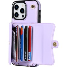 Forestl Digital Iphone 12/12 Pro Pu Deri +Tpu Telefon Kılıf Yuvaları Kısa +Uzun Kayışlar-Doğru ile Kickstand Cover (Yurt Dışından)