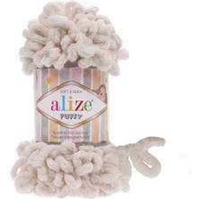Alize  Alize Puffy El Örgü Iplikleri 500GR (5ADET)  - 599 Badem