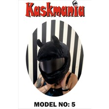 Kaskmania Peluş Kask Kılıfı Black Devil Kaskmania