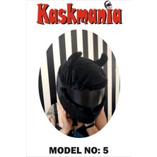 Kaskmania Peluş Kask Kılıfı Black Devil Kaskmania