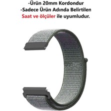 Pistech Amazfit Bip |bip Lite | Bip 3 | Gtr 42MM Uyumlu Yüksek Kalite Dokuma 20MM Kordon