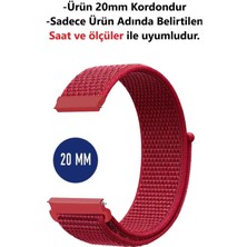 Pistech Amazfit Gts- Gts 2- Gts 2e- Gts 2 Mini- Gtr 42MM Uyumlu Hasır Dokuma 20MM Kordon