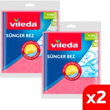 Vileda 2 Paket Doğada Çözünebilir 3'lü Sünger Bez