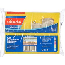 Vileda 2 Paket 2'li Yeşil Klasik Düz Sünger