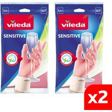 Vileda 2 Paket Sensitive Küçük Boy Bulaşık Eldiveni