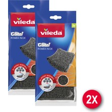 Vileda 2 Paket 2'li Power Inox Çelik Bulaşık Sünger