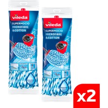 Vileda 2 Paket Pamuk & Mikrofiberli Supermocio Yedek Paspas