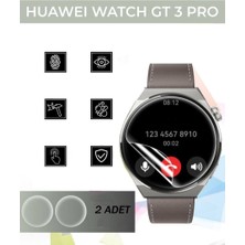 Pistech Huawei Watch Gt 3 Pro 46MM Uyumlu (2 Adet) Ekran Koruyucu Nano Jelatin