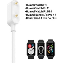 Pistech Honor Watch Es Uyumlu Yüksek Kalite Şarj Kablosu Beyaz