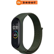 Pistech Xiaomi Mi Band 3/4/5/6/7 Uyumlu Hasır Dokuma Yüksek Kalite Kordon Kayış