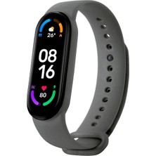 Pistech Xiaomi Mi Band 5 ve 6 Uyumlu [ Yüksek Kalite] Silikon Kordon Kayış