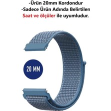 Pistech Amazfit Gts- Gts 2- Gts 2e- Gts 2 Mini- Gtr 42MM Uyumlu Hasır Dokuma 20MM Kordon