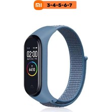 Pistech Xiaomi Mi Band 3/4/5/6/7 Uyumlu Hasır Dokuma Yüksek Kalite Kordon Kayış