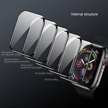 Pistech Apple Watch 42MM (2-3-4-5-6-Se) 3D Tam Kapatan Kavisli Ekran Koruyucu A+ Yüksek Kalite