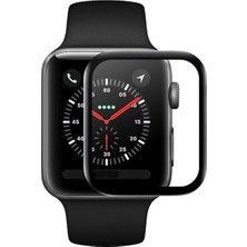 Pistech Apple Watch 38MM (2-3-4-5-6-Se) 3D Tam Kapatan Kavisli Ekran Koruyucu A+ Yüksek Kalite