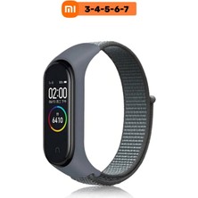 Pistech Xiaomi Mi Band 3/4/5/6 Uyumlu Hasır Dokuma Yüksek Kalite Kordon Kayış