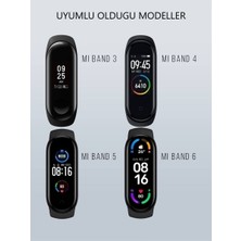 Pistech Xiaomi Mi Band 3/4/5/6 Uyumlu Hasır Dokuma Yüksek Kalite Kordon Kayış