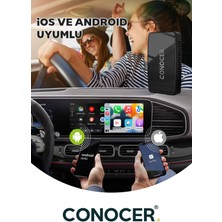 Pistech Iphone Ios ve Android Uyumlu Kablosuz Carplay Adaptörü