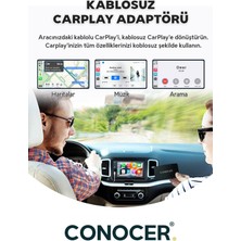 Pistech Iphone Ios ve Android Uyumlu Kablosuz Carplay Adaptörü