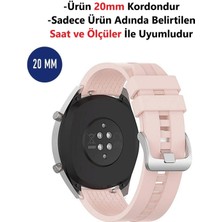 Pistech Huawei Watch Gt3 42MM Uyumlu (20MM) Desenli Silikon Yüksek Kalite Kordon Kayış