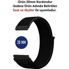 Pistech Huawei Watch Gt3 Elegant 42MM Uyumlu 20MM Hasır Dokuma Kordon Kayış