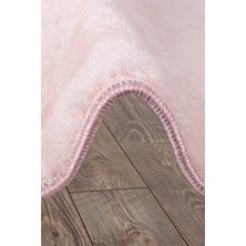 Teksev Elite Pudra Pembe 80X150 cm Büyük Ebat Peluş Banyo Paspası Kaymaz Pufidik Banyo Halısı