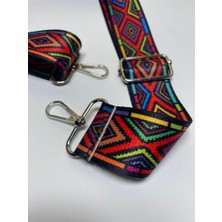 Karan Tuhafiye Otantik Desenli Palaska / Çanta Sapı / Desenli Çanta Sapı / Ayarlanabilir Çanta Sapı