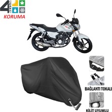 AUTOES Rks Titanic 150-R Branda Motosiklet Brandası Bağlantı ve Kilit Uyumlu Siyah