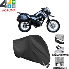 AUTOES Rks Winner 200 Branda Motosiklet Brandası Bağlantı ve Kilit Uyumlu Siyah