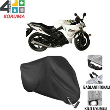 AUTOES Lifan Kpr 200 Branda Motosiklet Brandası Bağlantı ve Kilit Uyumlu Siyah