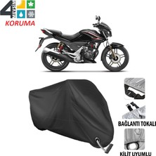 AUTOES Hero Thriller Branda Motosiklet Brandası Bağlantı ve Kilit Uyumlu Siyah