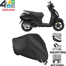 AUTOES Tvs Jupiter Branda Motosiklet Brandası Bağlantı ve Kilit Uyumlu Siyah