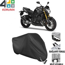AUTOES Yamaha Fz8 Branda Motosiklet Brandası Bağlantı ve Kilit Uyumlu Siyah