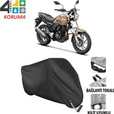 AUTOES Hero Xpulse 200T Branda Motosiklet Brandası Bağlantı ve Kilit Uyumlu Siyah