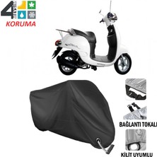 AUTOES Motoran Wino 80 Branda Motosiklet Brandası Bağlantı ve Kilit Uyumlu Siyah
