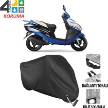 AUTOES Maranta Ardour 150 Branda Motosiklet Brandası Bağlantı ve Kilit Uyumlu Siyah