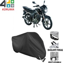 AUTOES Salcano Attack Branda Motosiklet Brandası Bağlantı ve Kilit Uyumlu Siyah