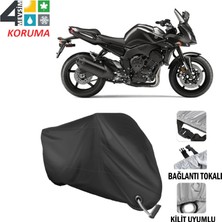 AUTOES Yamaha Fzs 1000 Branda Motosiklet Brandası Bağlantı ve Kilit Uyumlu Siyah