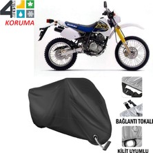 AUTOES Suzuki DR350 Branda Motosiklet Brandası Bağlantı ve Kilit Uyumlu Siyah