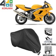 AUTOES Triumph Daytona 955I Branda Motosiklet Brandası Bağlantı ve Kilit Uyumlu Siyah