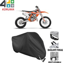 AUTOES Ktm 85 Sx Branda Motosiklet Brandası Bağlantı ve Kilit Uyumlu Siyah