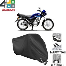 AUTOES Honda Cb 125 Ace Branda Motosiklet Brandası Bağlantı ve Kilit Uyumlu Siyah