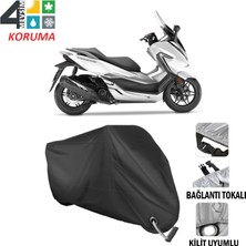 AUTOES Honda NSS300 Branda Motosiklet Brandası Bağlantı ve Kilit Uyumlu Siyah