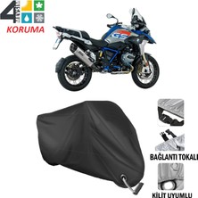 AUTOES Bmw R 1200 Gs Adventure Branda Motosiklet Brandası Bağlantı ve Kilit Uyumlu Siyah