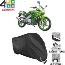 AUTOES Arora Ks 150-23 Branda Motosiklet Brandası Bağlantı ve Kilit Uyumlu Siyah