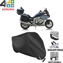 AUTOES Bmw K 1600 Gtl Branda Motosiklet Brandası Bağlantı ve Kilit Uyumlu Siyah