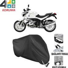 AUTOES Bmw R 1200 R Branda Motosiklet Brandası Bağlantı ve Kilit Uyumlu Siyah