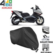 AUTOES Aprilia Sr 850 Branda Motosiklet Brandası Bağlantı ve Kilit Uyumlu Siyah