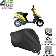AUTOES Aprilia Amico 50 Branda Motosiklet Brandası Bağlantı ve Kilit Uyumlu Siyah
