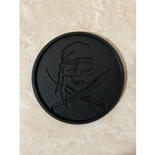 YuMuDo Bardak Altlığı Seti - Organik Plastik Pirate Skull - Korsan